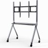 Smart Board Stand for 55″- 86” Smart Whiteboard, Electronic Whiteboard, Four Lockable Wheels for Smart Board for Classroom