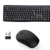Wireless Mouse And Keyboard Combo with Mouse Pad - 2.4 GHZ Numeric Keyboard -Black