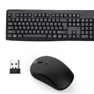 Wireless Mouse And Keyboard Combo with Mouse Pad - 2.4 GHZ Numeric Keyboard -Black