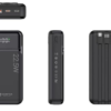 Leaderhub PF200 20000mAh Power Bank with 3 Built-in Cables – Type-C, Lightning & Micro USB