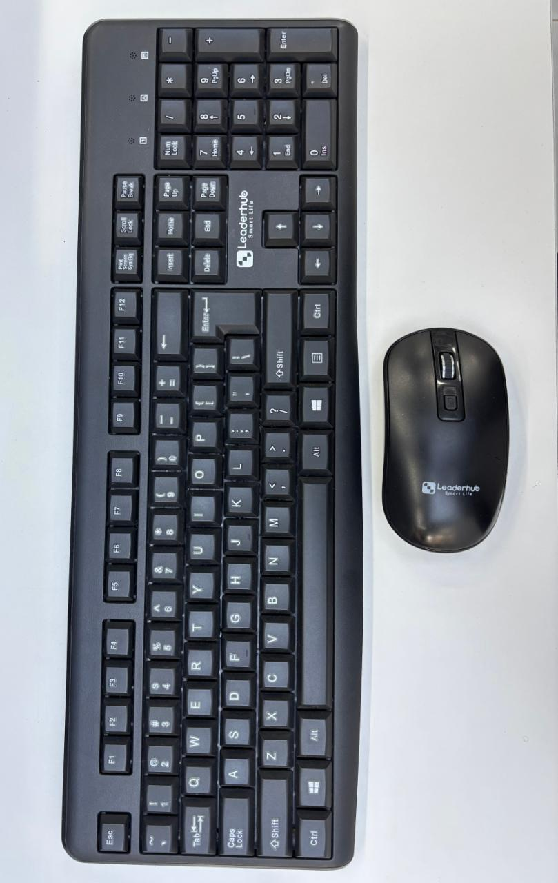 Leaderhub KM723 Wireless Keyboard and Mouse Pack