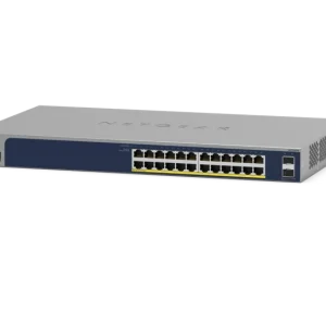 NETGEAR24-Port Gigabit Ethernet PoE+ Smart Switch – 380W with 2 SFP Ports