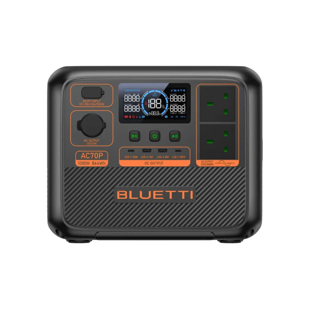 Bluetti AC2P Portable Power Station – 300W | 230.4Wh Solar Generator
