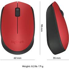 Logitech Wireless Mouse M171 Red